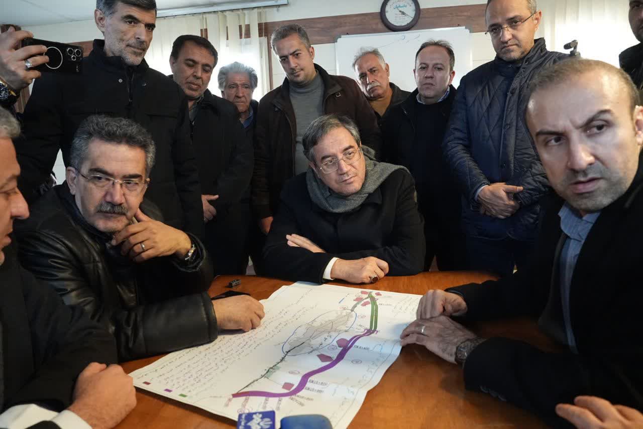 بازدید استاندار آذربایجانغربی از روند اجرای پروژه کنارگذر بوکان + تصاویر