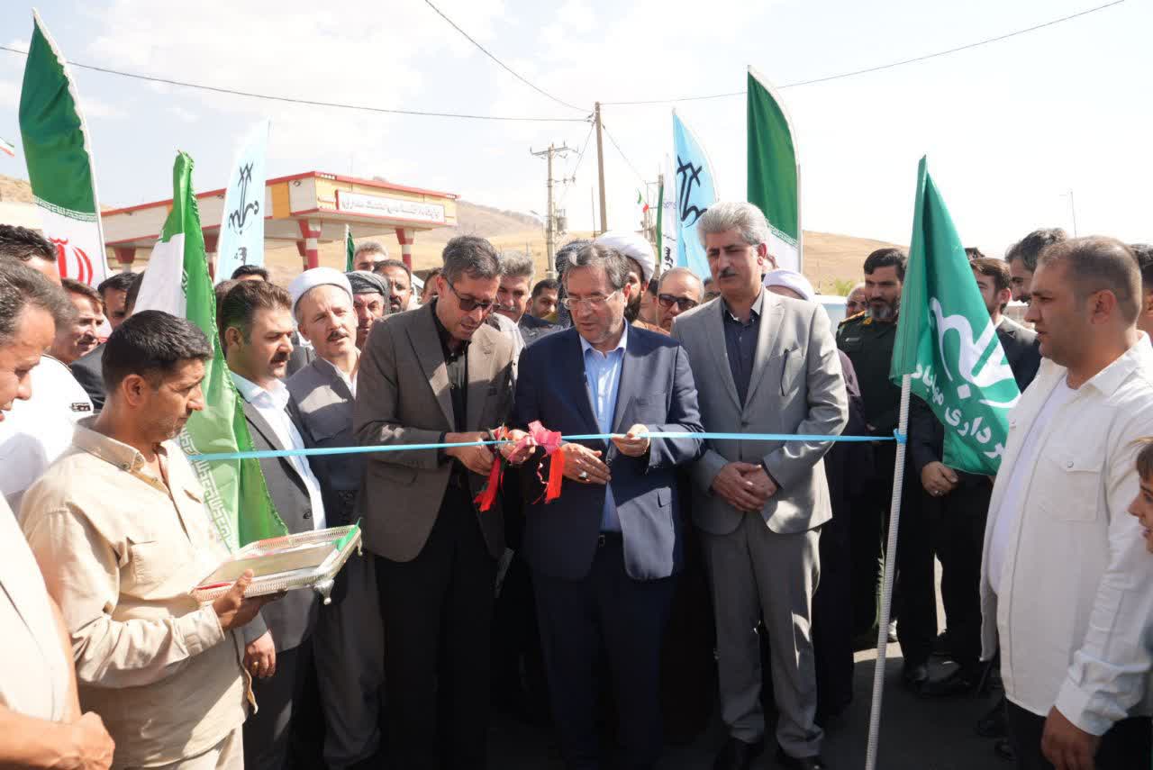 بهرهبرداری از پروژه ساماندهی ورودی شهر مهاباد از طرف بوکان و میاندوآب + تصاویر