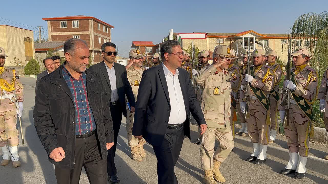 حضور استاندار آذربایجانغربی در فرماندهی مرزبانی استان + تصاویر