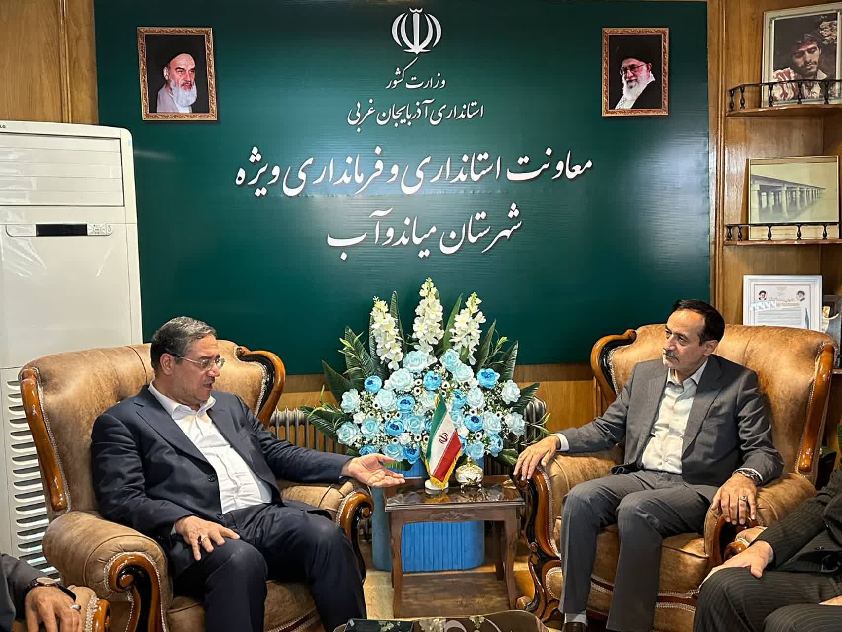 دیدار معاون آب و خاک وزیر جهاد کشاورزی با استاندار آذربایجانغربی + تصاویر