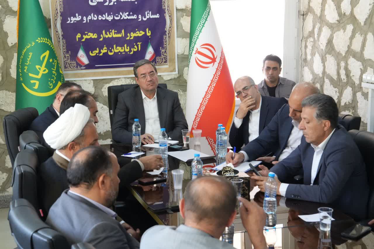 برگزاری جلسه بررسی مسائل و مشکلات تأمین نهادههای دام و طیور آذربایجانغربی + تصاویر