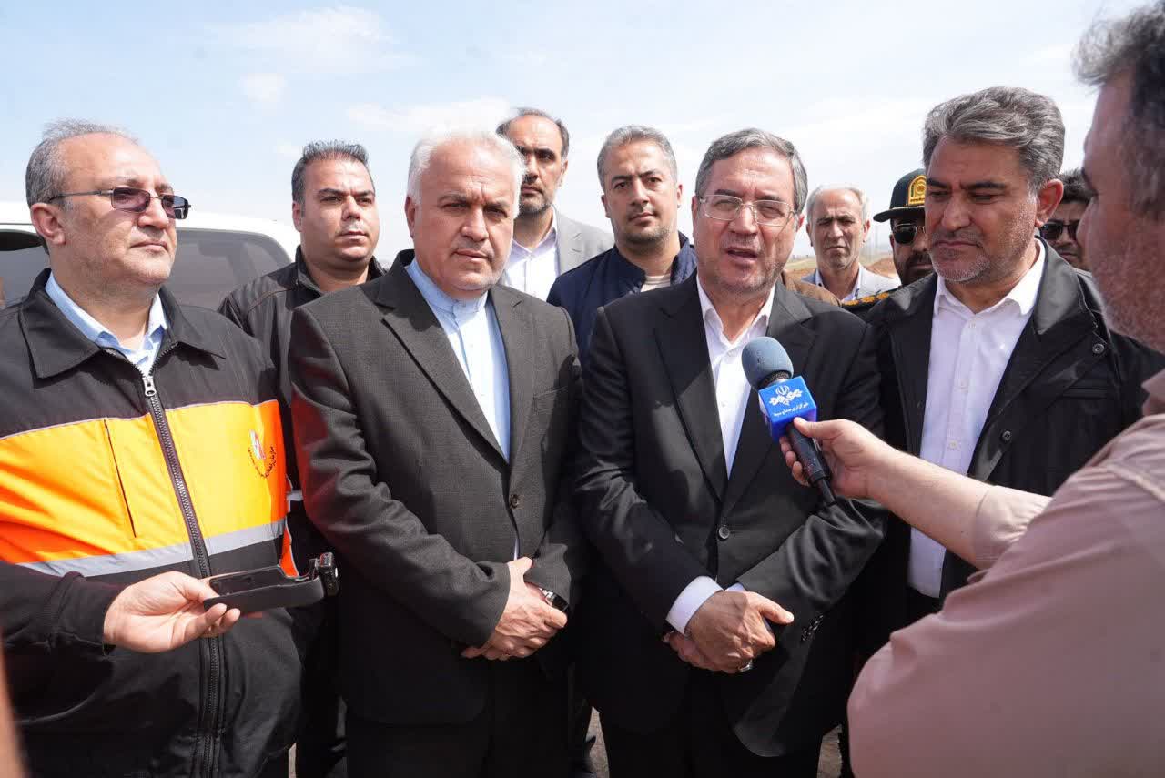 بازدید استاندار آذربایجان‌غربی از از روند اجرای پروژه سه‌راهی ایواوغلی تا گیت ورودی منطقه آزاد ماکو + تصاویر