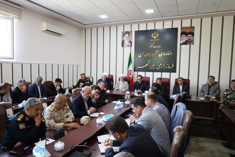 برگزاری جلسه ستاد اربعین آذربایجانغربی در شهرستان پیرانشهر