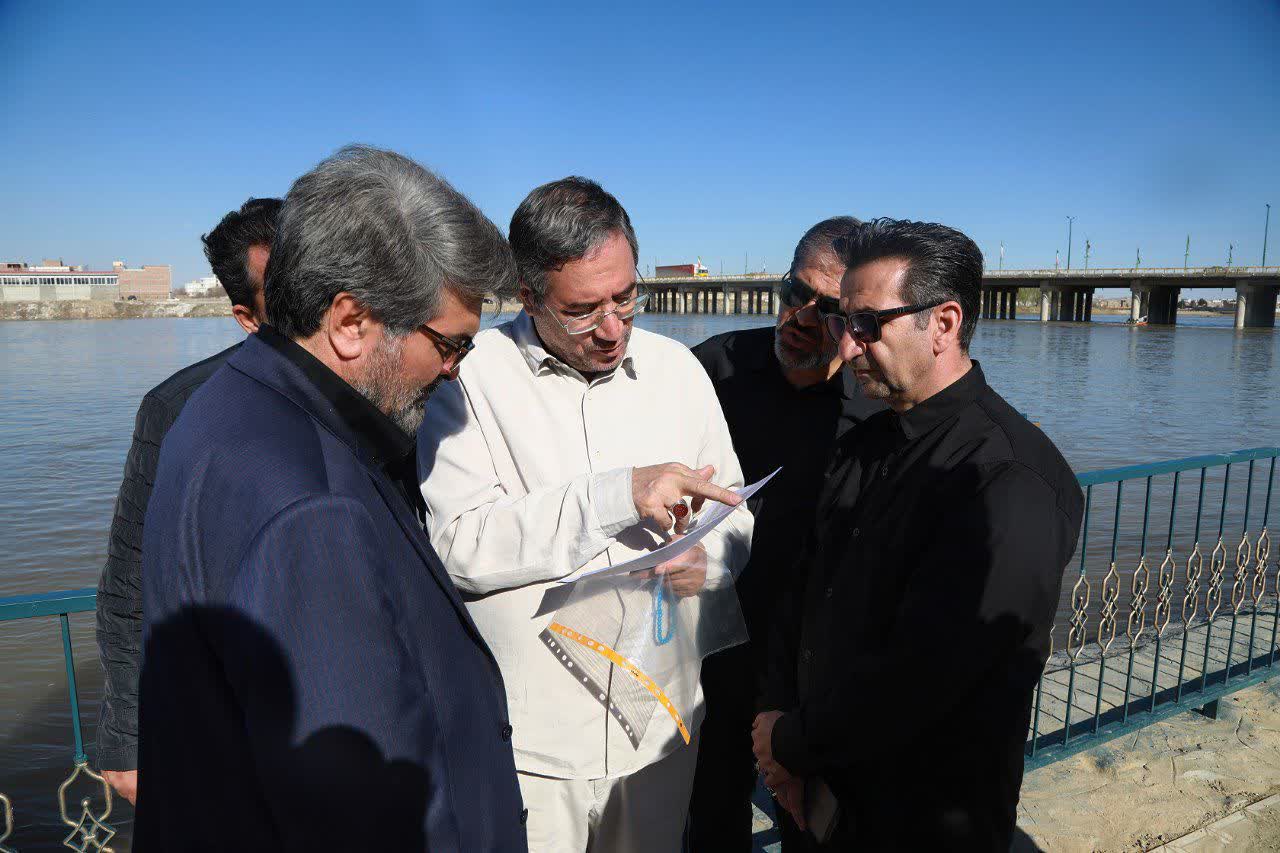 حضور میدانی و بازدید استاندار آذربایجان‌غربی از جریان انتقال آب از رودخانه‌های حوضه آبریز به دریاچه ارومیه + تصاویر