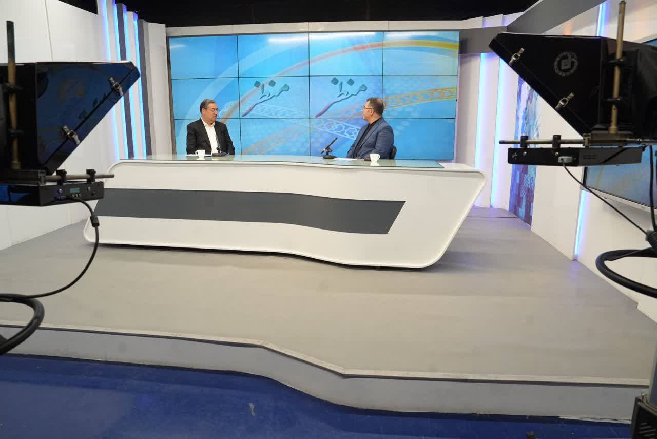 حضور استاندار آذربایجانغربی در برنامه تلویزیونی "منظر" صداوسیمای مرکز استان + تصاویر