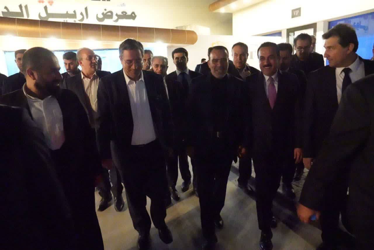 بازدید استانداران آذربایجانغربی و اربیل اقلیم کردستان عراق از سالن نمایشگاه بینالمللی اربیل + تصاویر