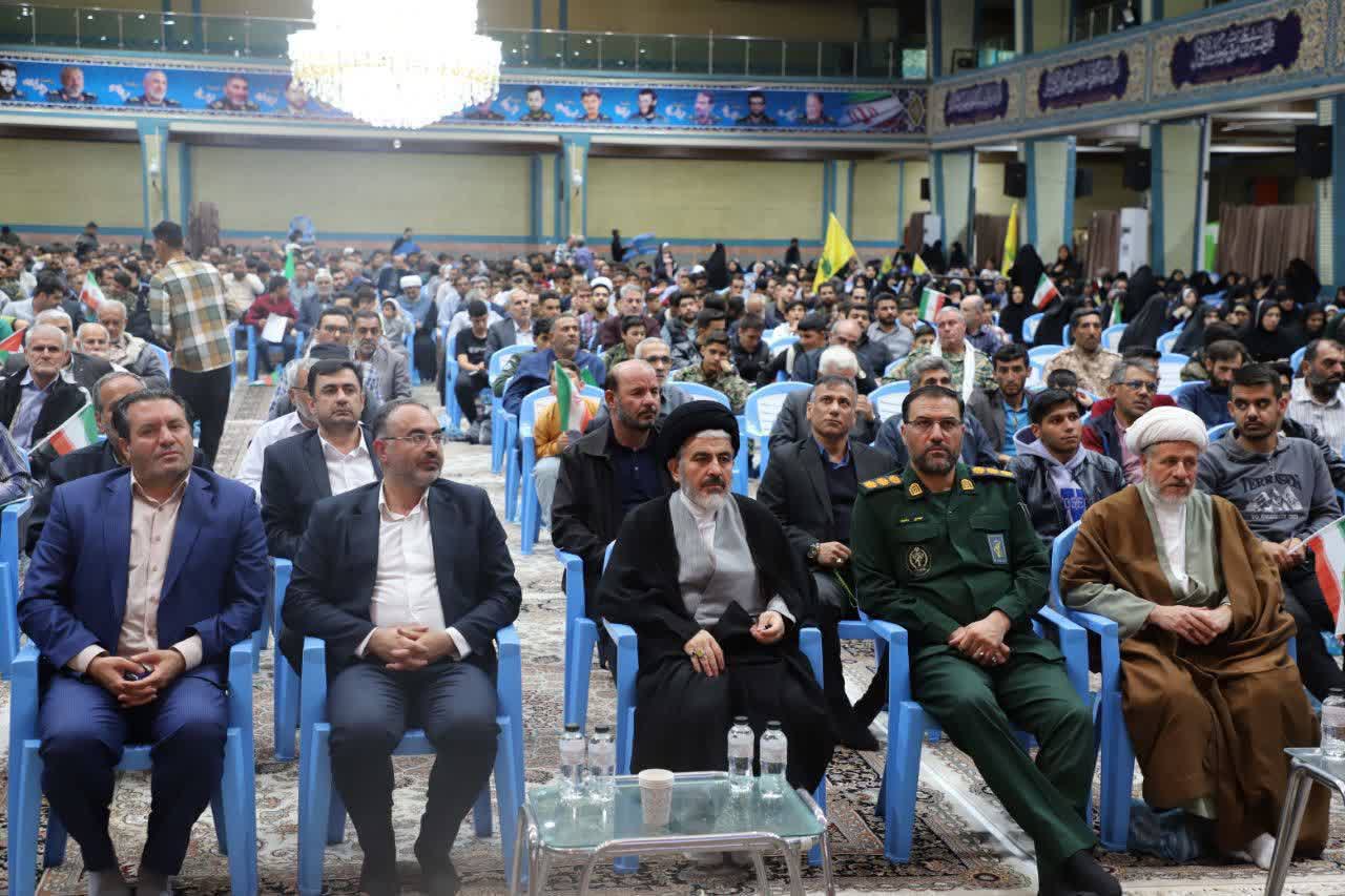 برگزاری آیین گرامیـداشت یاد سیدحسن نصرالله در حسینیه ثارالله ارومیه + تصاویر