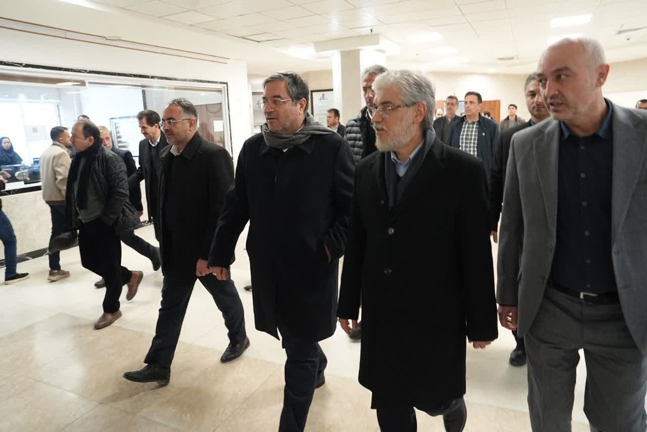 بازدید وزیر علوم و استاندار آذربایجان‌غربی از پروژه توسعه دانشگاه صنعتی ارومیه + تصاویر