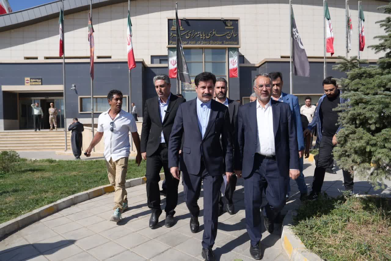 بازدید معاون رئیسجمهور از پایانه مرزی سرو + تصاویر