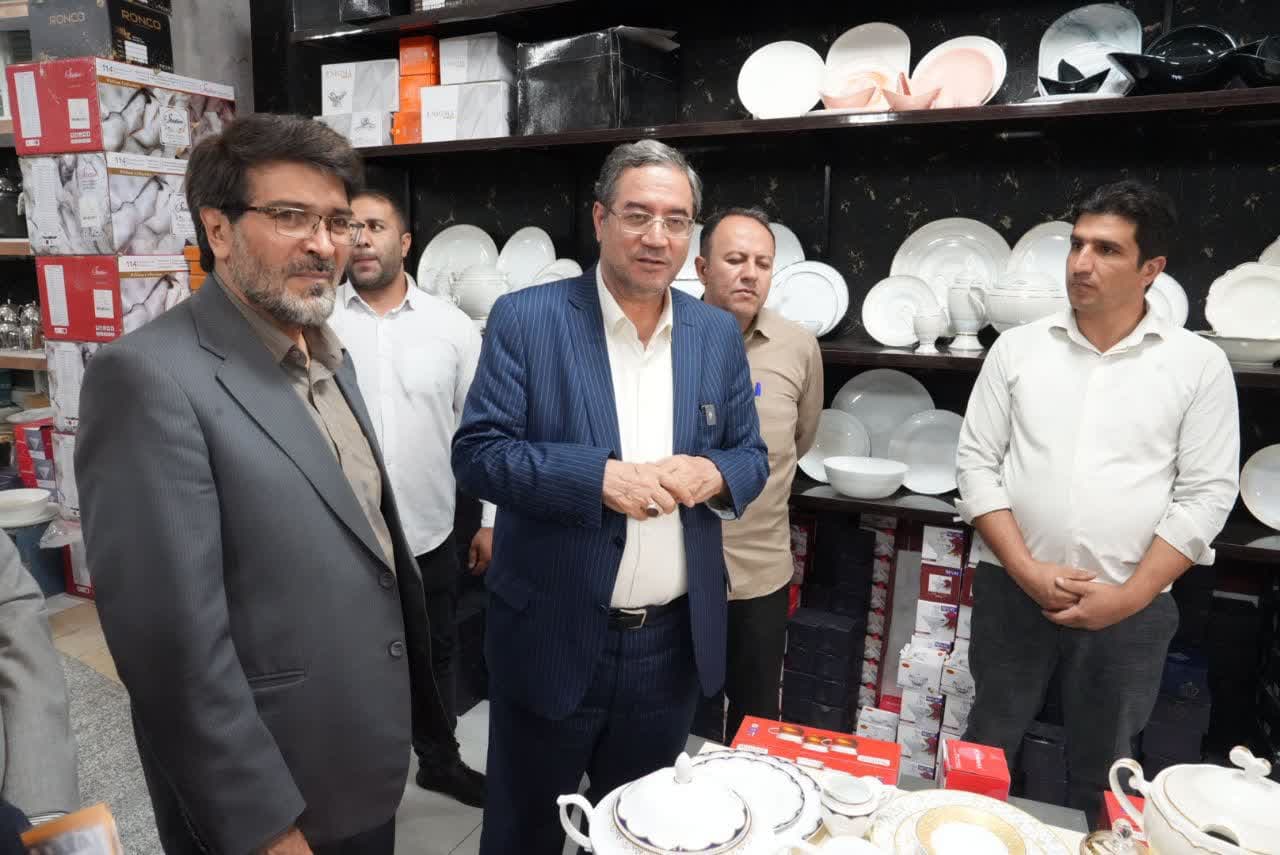 دیدار استاندار آذربایجانغربی با بازاریان و مردم شهرستان چهاربرج + تصاویر