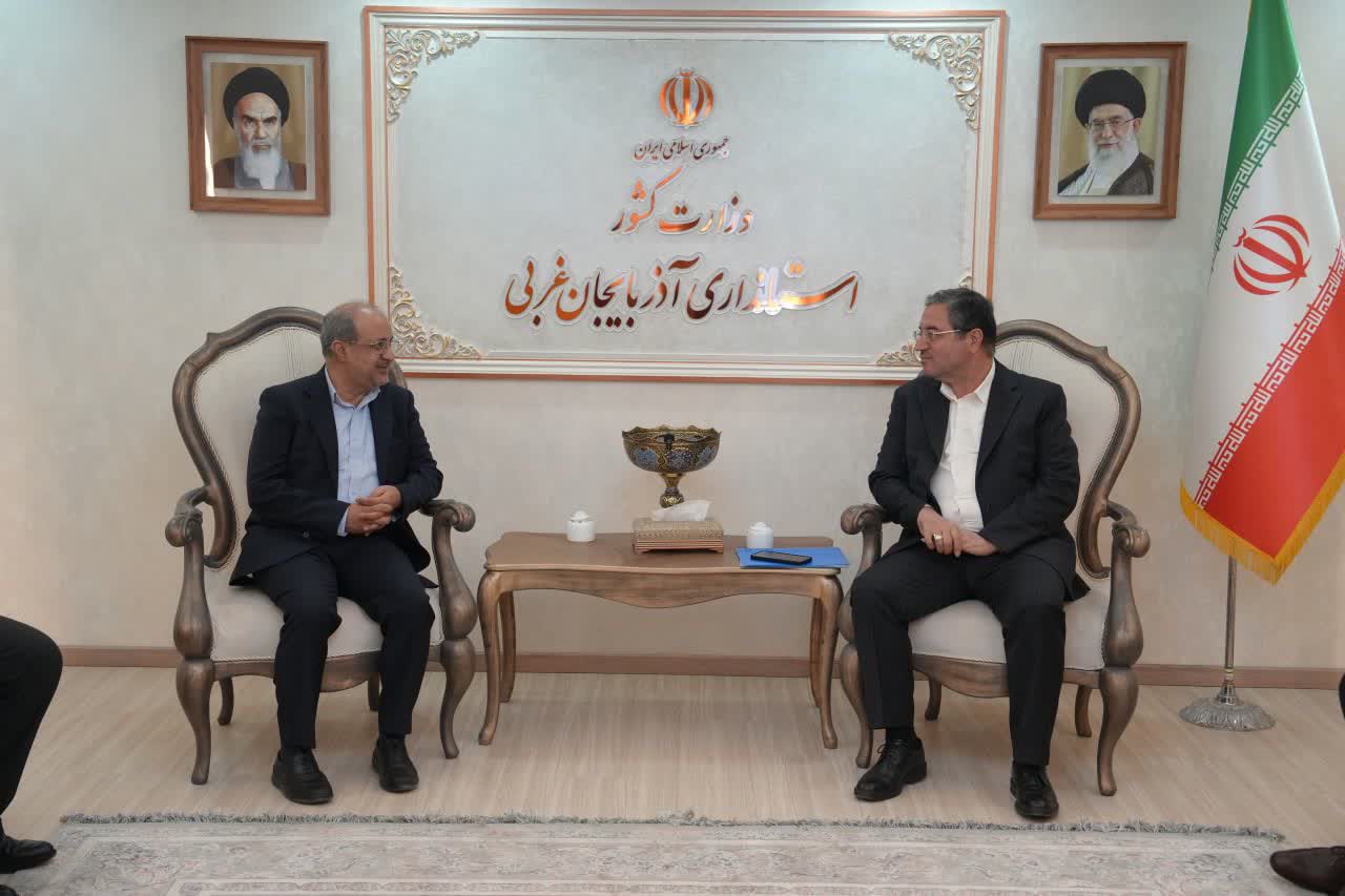 دیدار معاون امور معادن و صنایع معدنی وزیر صمت با استاندار آذربایجانغربی + تصاویر