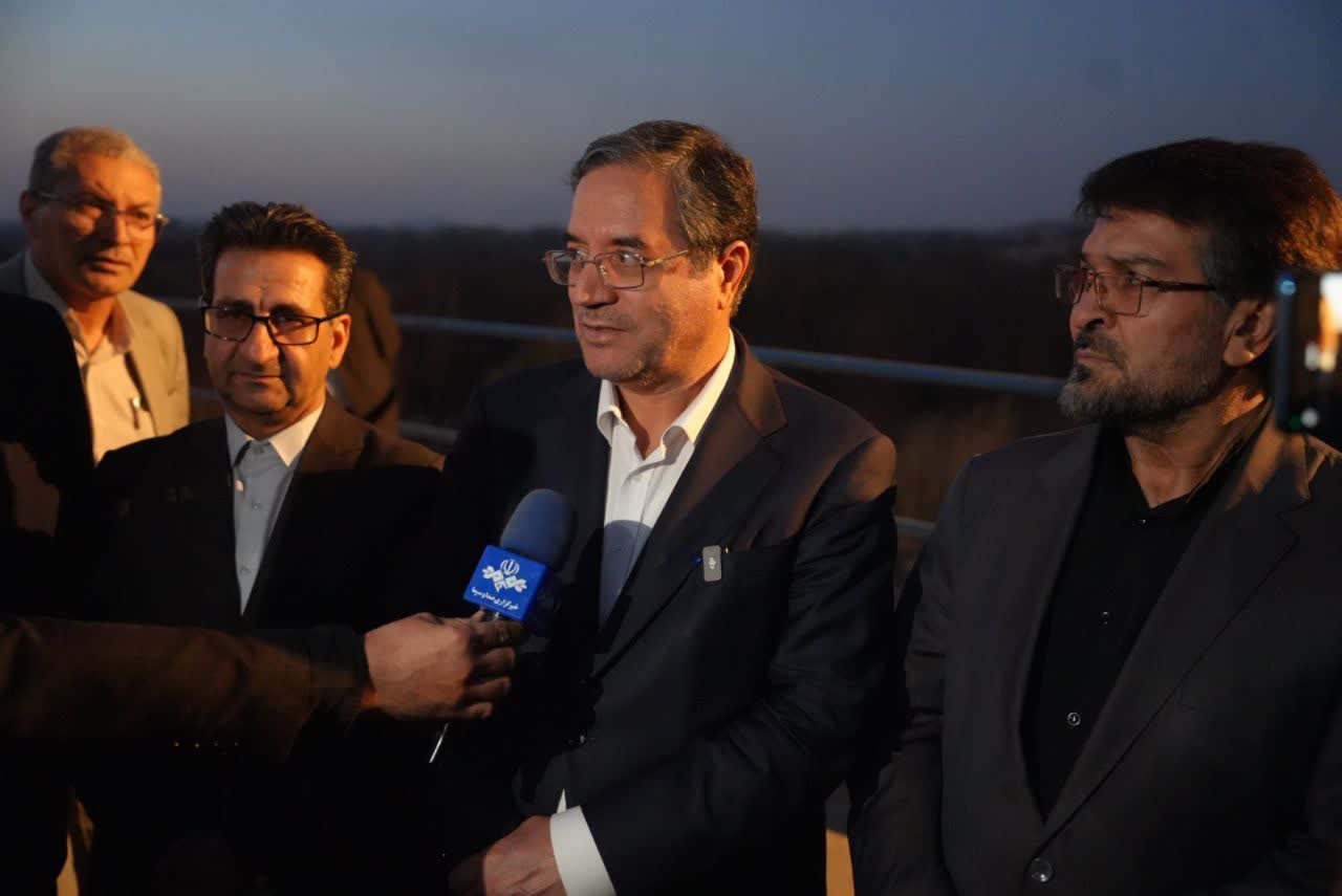 بازدید استاندار آذربایجانغربی از سد نوروزلو در میاندوآب + تصاویر