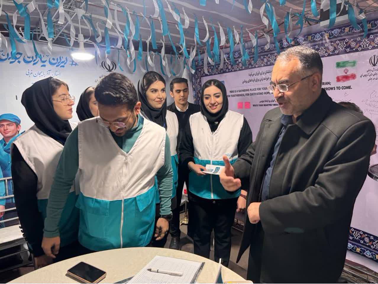 حضور معاون استاندار آذربایجان غربی در موکب جوانان، تشکل ها و سازمانهای مردم نهاد اداره کل ورزش و جوانان استان