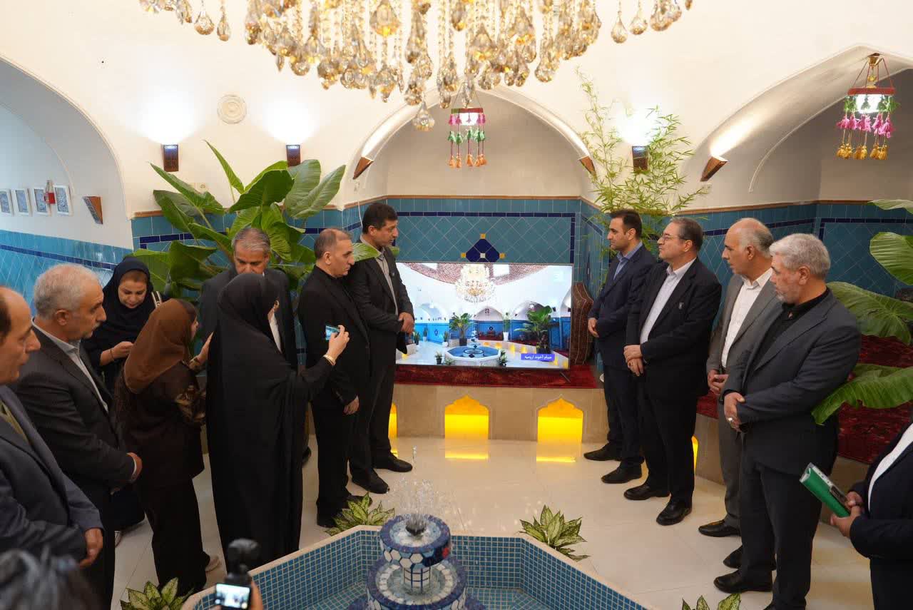 افتتاح سفرهخانه سنتی حمام آخوند در ارومیه + تصاویر