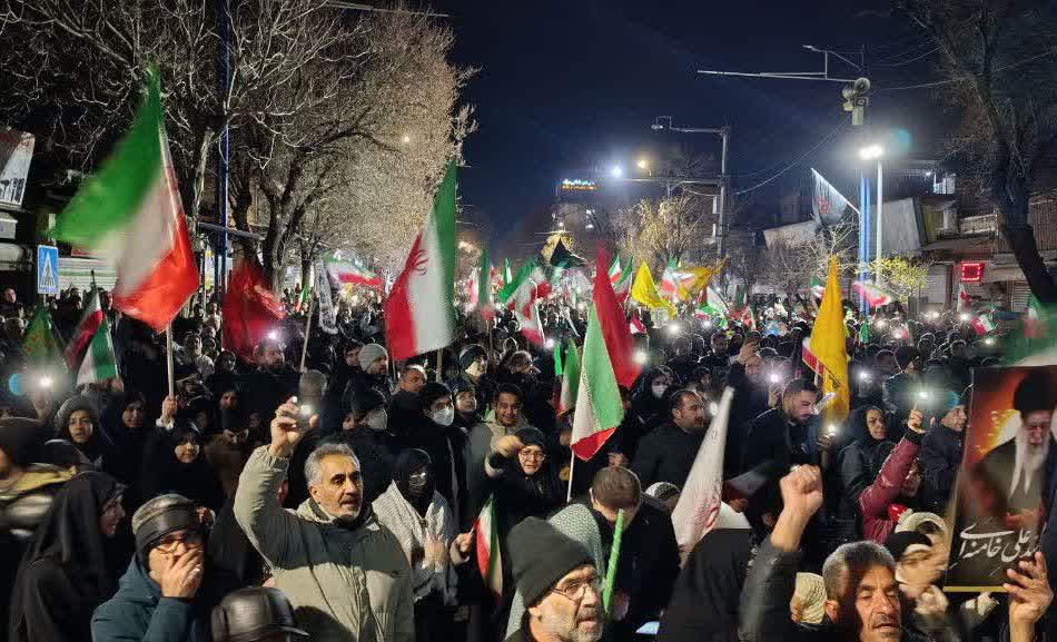 برگزاری آیین شهادت حضرت امام خامنه‌ای در ارومیه + تصاویر