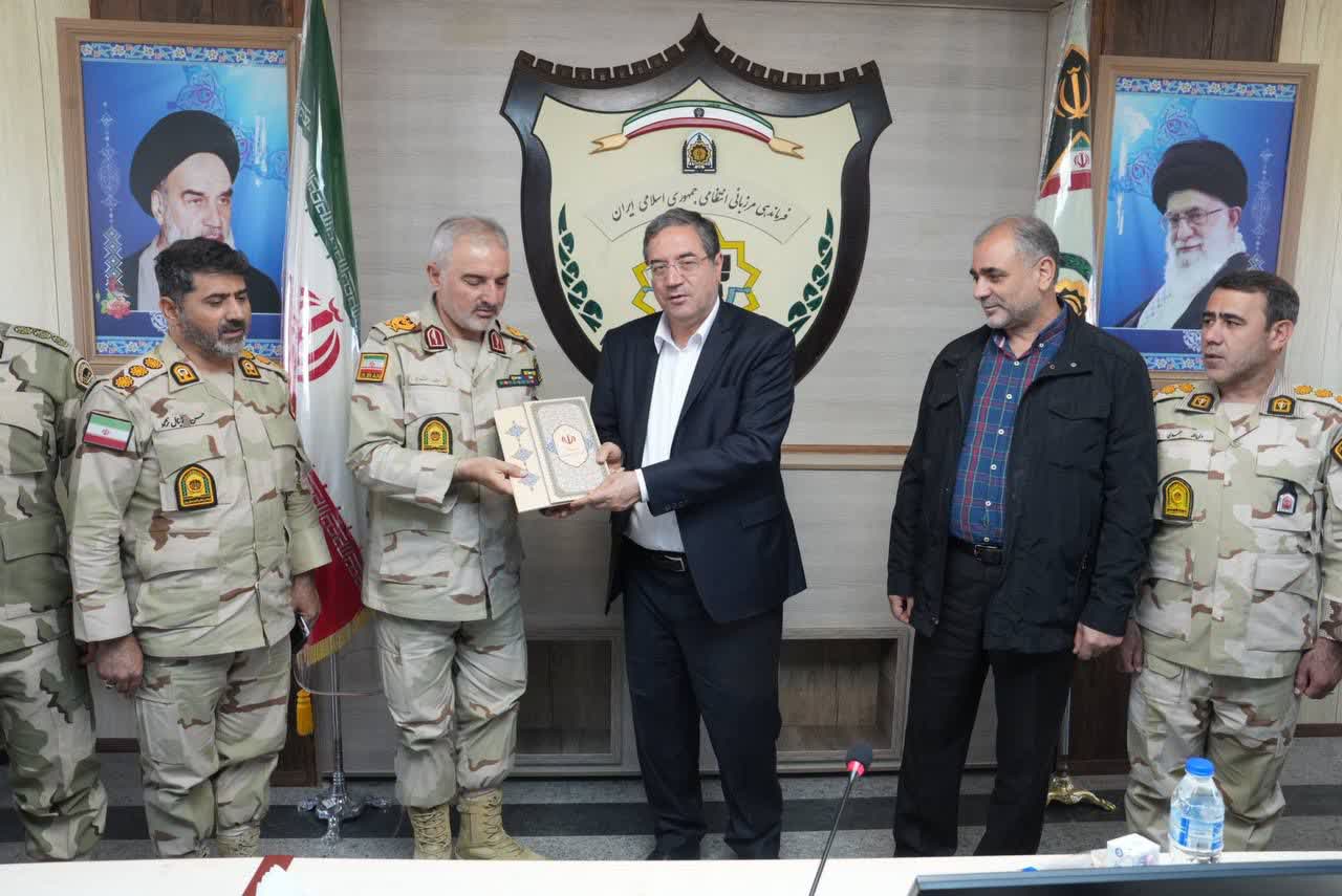 حضور استاندار آذربایجانغربی در فرماندهی مرزبانی استان + تصاویر