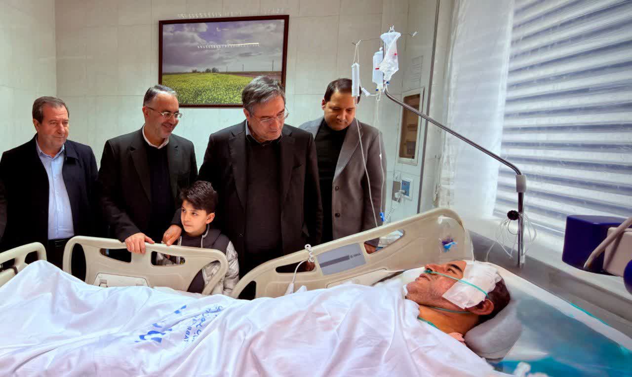 عیادت استاندار آذربایجان‌غربی از فرماندار چالدران + تصاویر