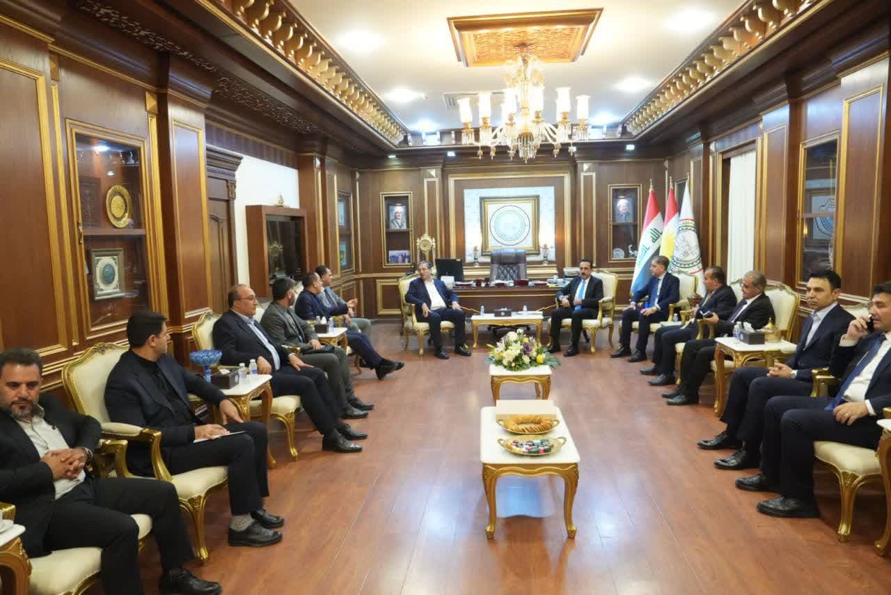 دیدار استاندار آذربایجانغربی با استاندار و هیئت رئیسه اتاق بازرگانی اربیل اقلیم کردستان عراق + تصاویر