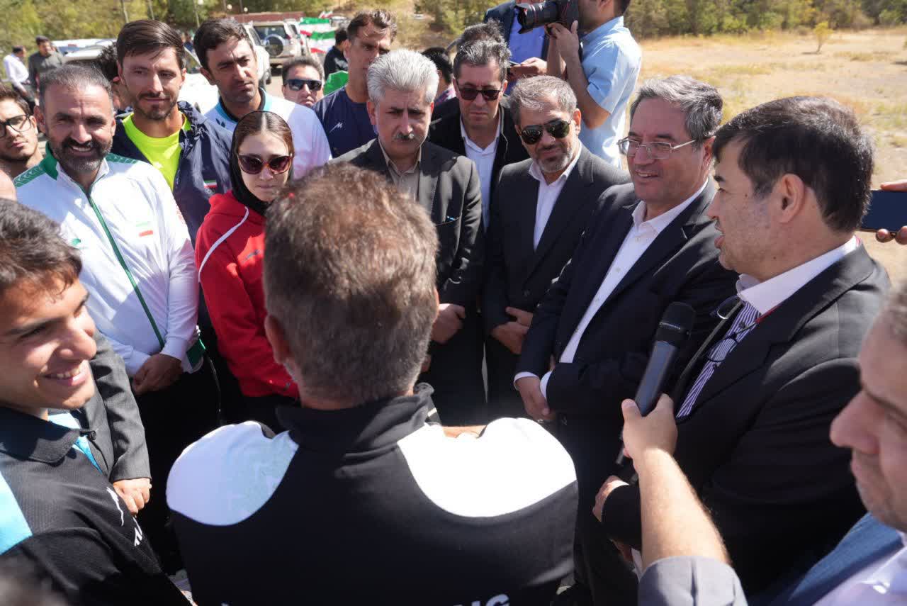 بازدید وزیر ورزش و جوانان از اردوی تیم ملی روئینگ در مهاباد + تصاویر