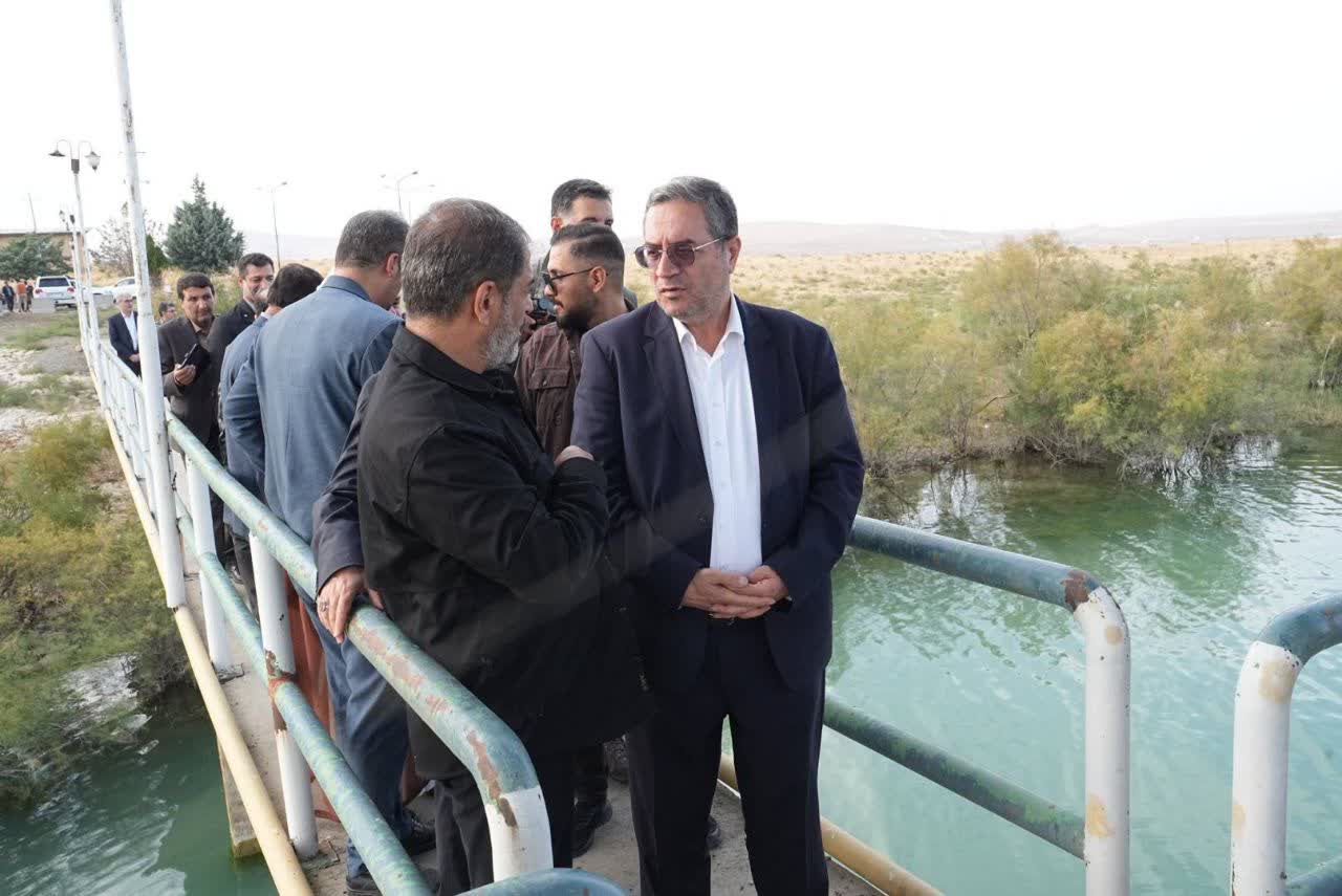بازدید استاندار آذربایجانغربی از سد و تالاب حسنلو + تصاویر