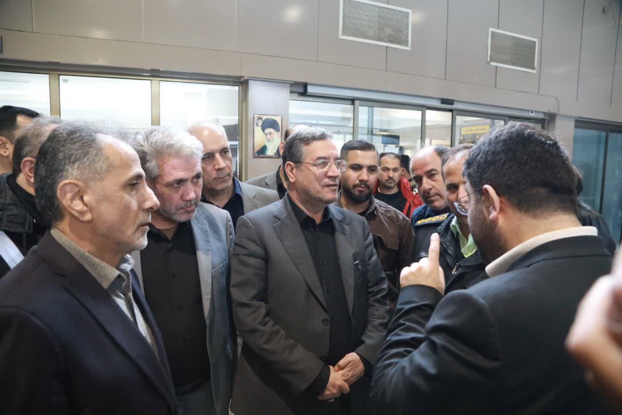بازدید استاندار آذربایجان‌غربی از پایانه مرزی سرو ارومیه + تصاویر