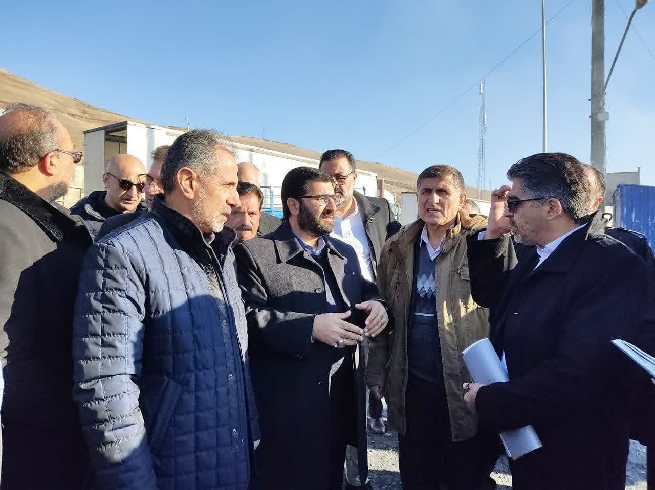 بازدید معاون هماهنگی امور اقتصادی استاندار آذربایجان غربی از پایانه مرزی تمرچین + تصاویر