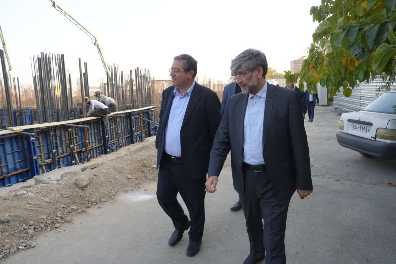 بازدید استاندار آذربایجانغربی از پروژه توسعه دادسرای عمومی و انقلاب ارومیه + تصاویر