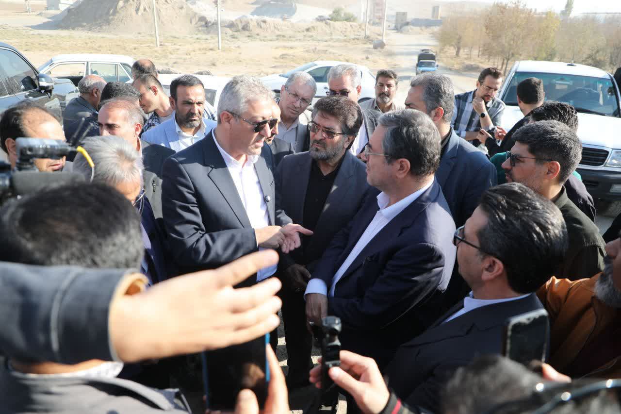 بازدید استاندار آذربایجانغربی از پروژه ساماندهی خروجی شهرستان میاندوآب + تصاویر