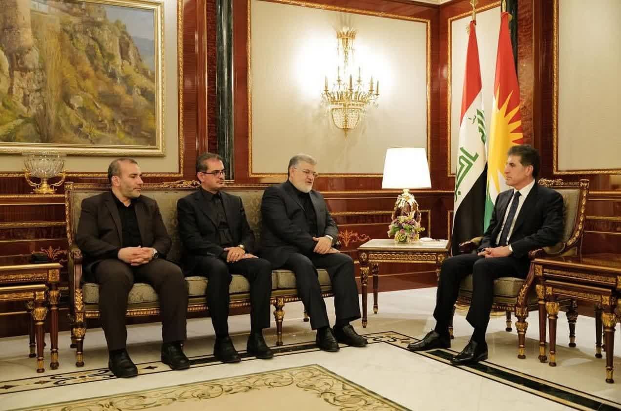 دیدار استانداران آذربایجانغربی، کردستان و کرمانشاه با رئیس اقلیم کردستان عراق + تصاویر