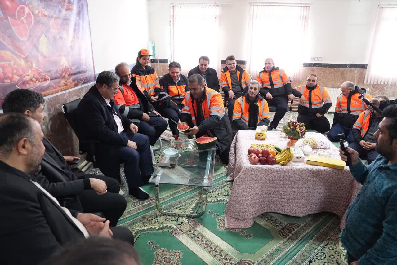 جشن شب یلدای استاندار آذربایجان‌غربی با راهداران + تصاویر