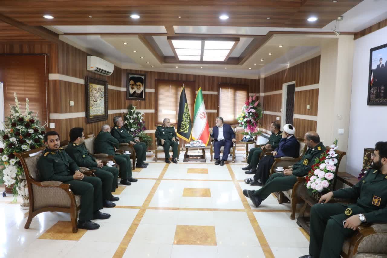 دیدار فرماندهان ارشد سپاه پاسداران انقلاب اسلامی استان با استاندار آذربایجانغربی + تصاویر