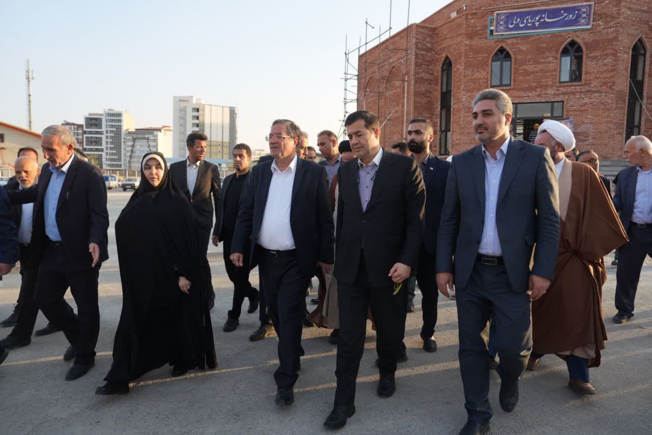 بازدید وزیر ورزش و جوانان از زورخانه در دست ساخت پوریای ولی ارومیه + تصاویر