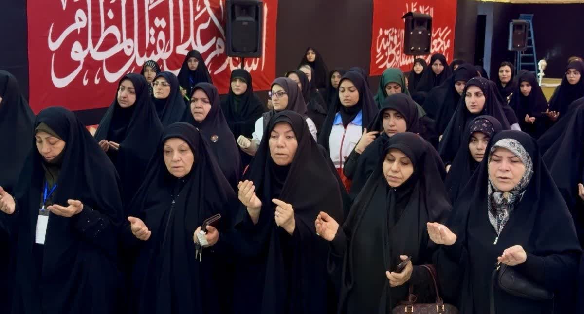 برگزاری مراسم اعلان عزای حسینی با حضور دختران ارومیهای + تصاویر