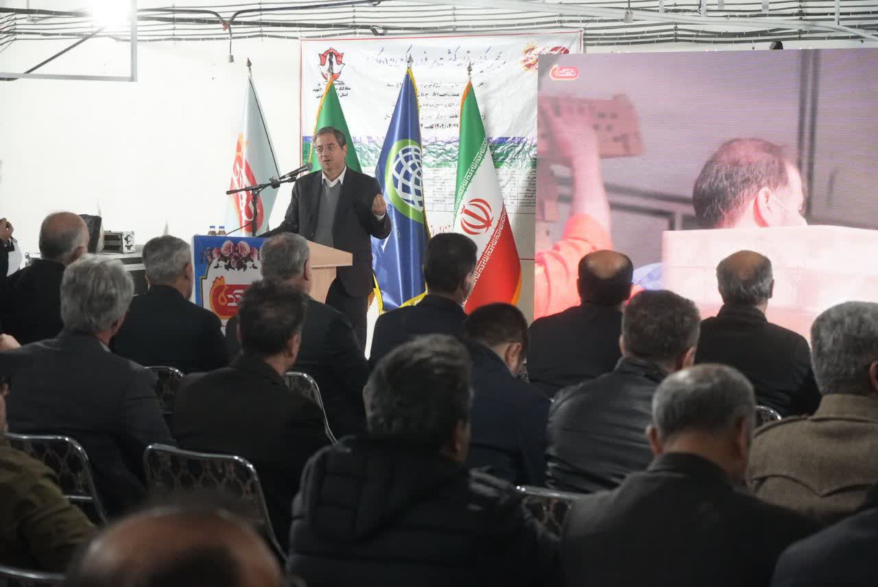 برگزاری آیین افتتاح طرح توسعه زنجیره یکپارچه تولید گوشت مرغ در شهرستان بوکان + تصاویر