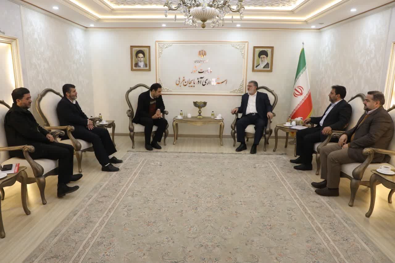 دیدار معاون برنامه ریزی سازمان راهداری و حمل و نقل جاده ای کشور با استاندار آذربایجانغربی + تصاویر
