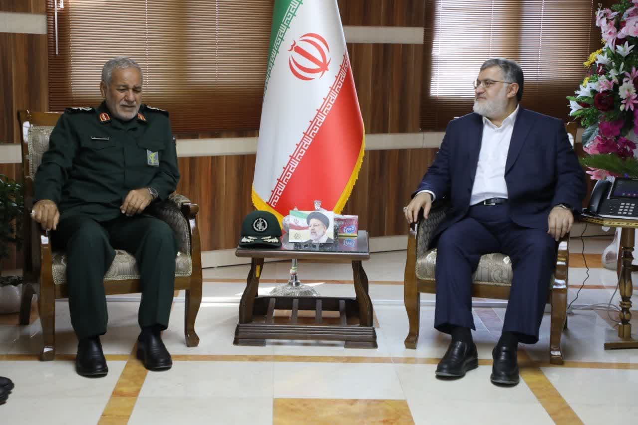 دیدار فرمانده قرارگاه سازندگی خاتمالانبیاء(ص) با استاندار آذربایجانغربی + تصاویر