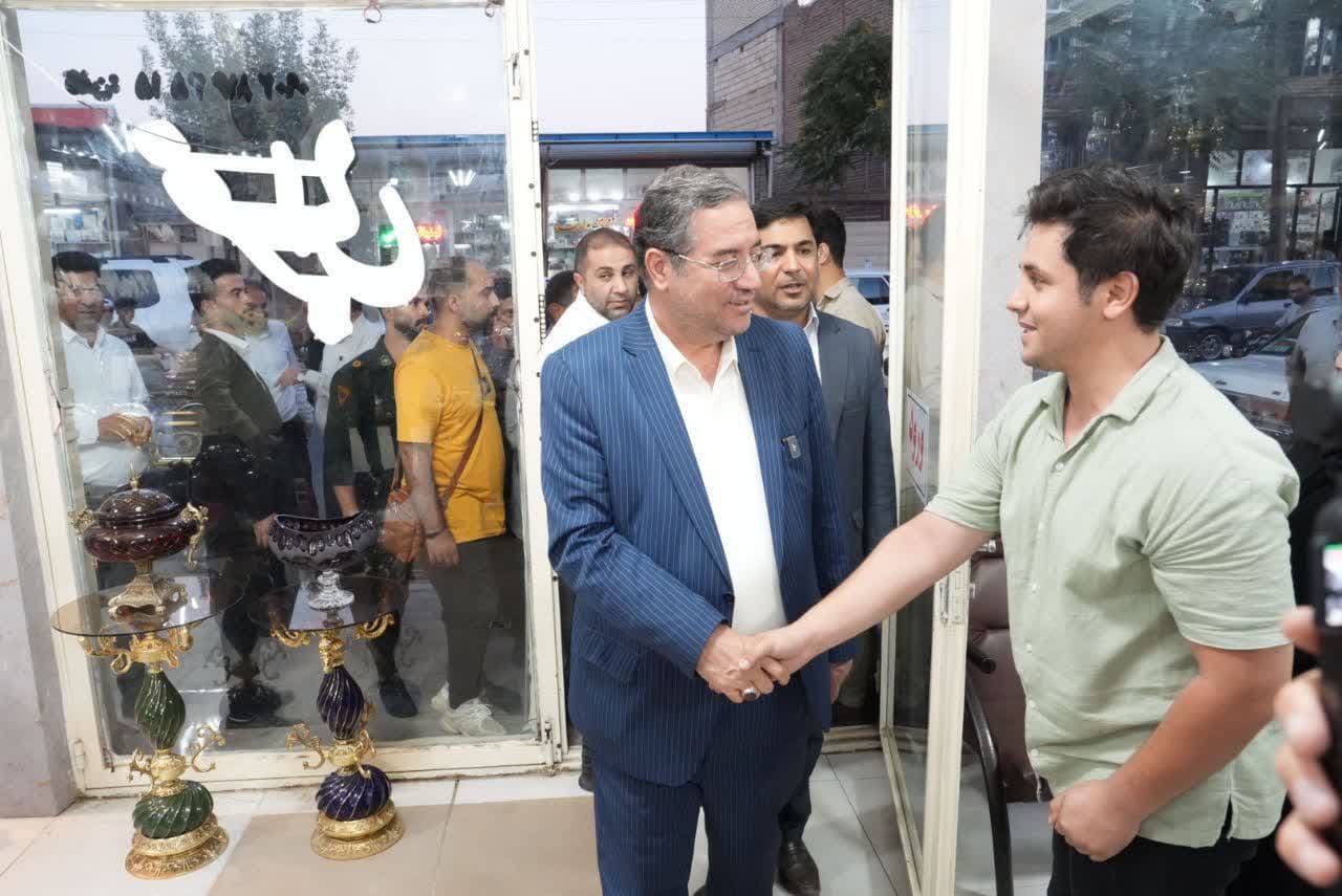 دیدار استاندار آذربایجانغربی با بازاریان و مردم شهرستان چهاربرج + تصاویر