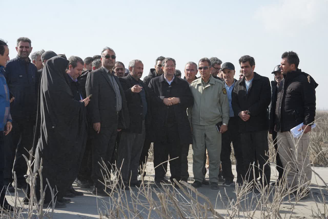 بازدید دبیر کارگروه ملی نجات دریاچه ارومیه از سایت تثبیت مرنگلو - سپرغان + تصاویر