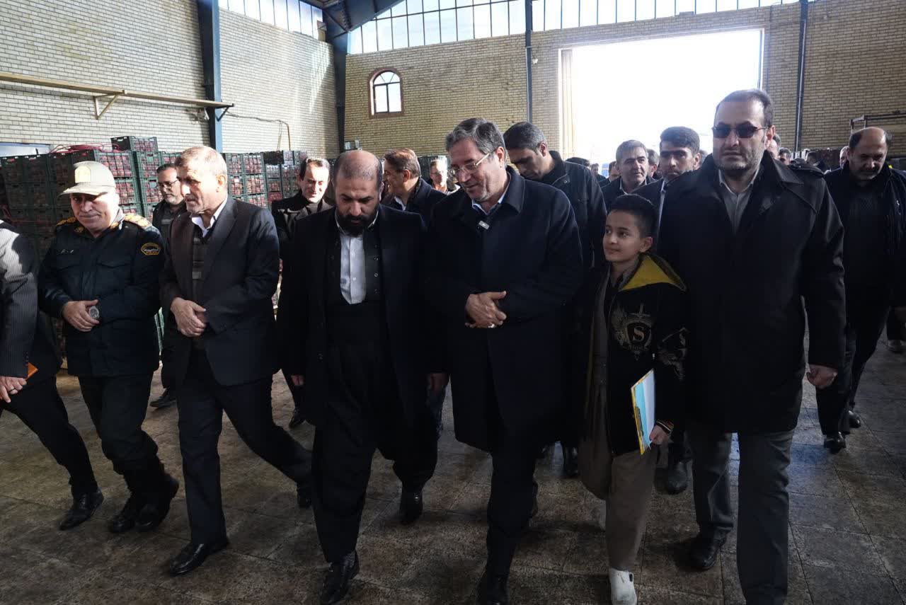 افتتاح سردخانه 2000 تنی و 2 واحد سورتینگ بسته‌بندی میوه در اشنویه + تصاویر