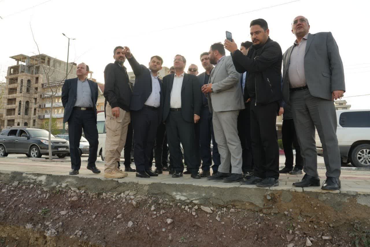 بازدید استاندار آذربایجانغربی از مسیر امتداد کمربندی دوم و ساماندهی انهار انتقال آب + تصاویر