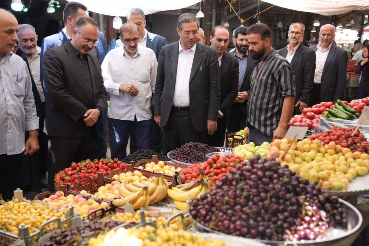 بازدید استاندار آذربایجانغربی از بازار تاریخی ارومیه + تصاویر