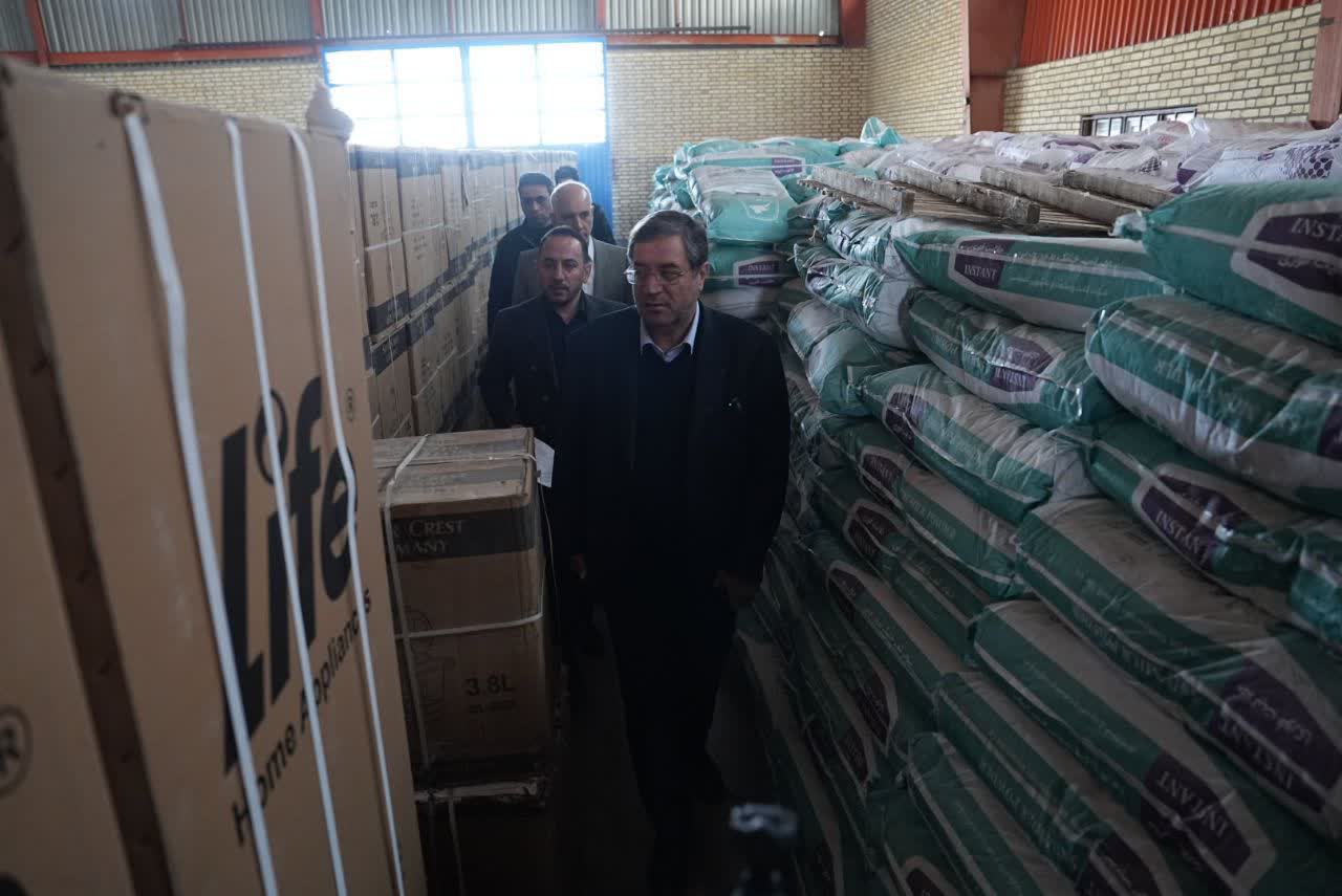 بازدید استاندار آذربایجان‌غربی از انبار اموال تملیکی در ارومیه + تصاویر
