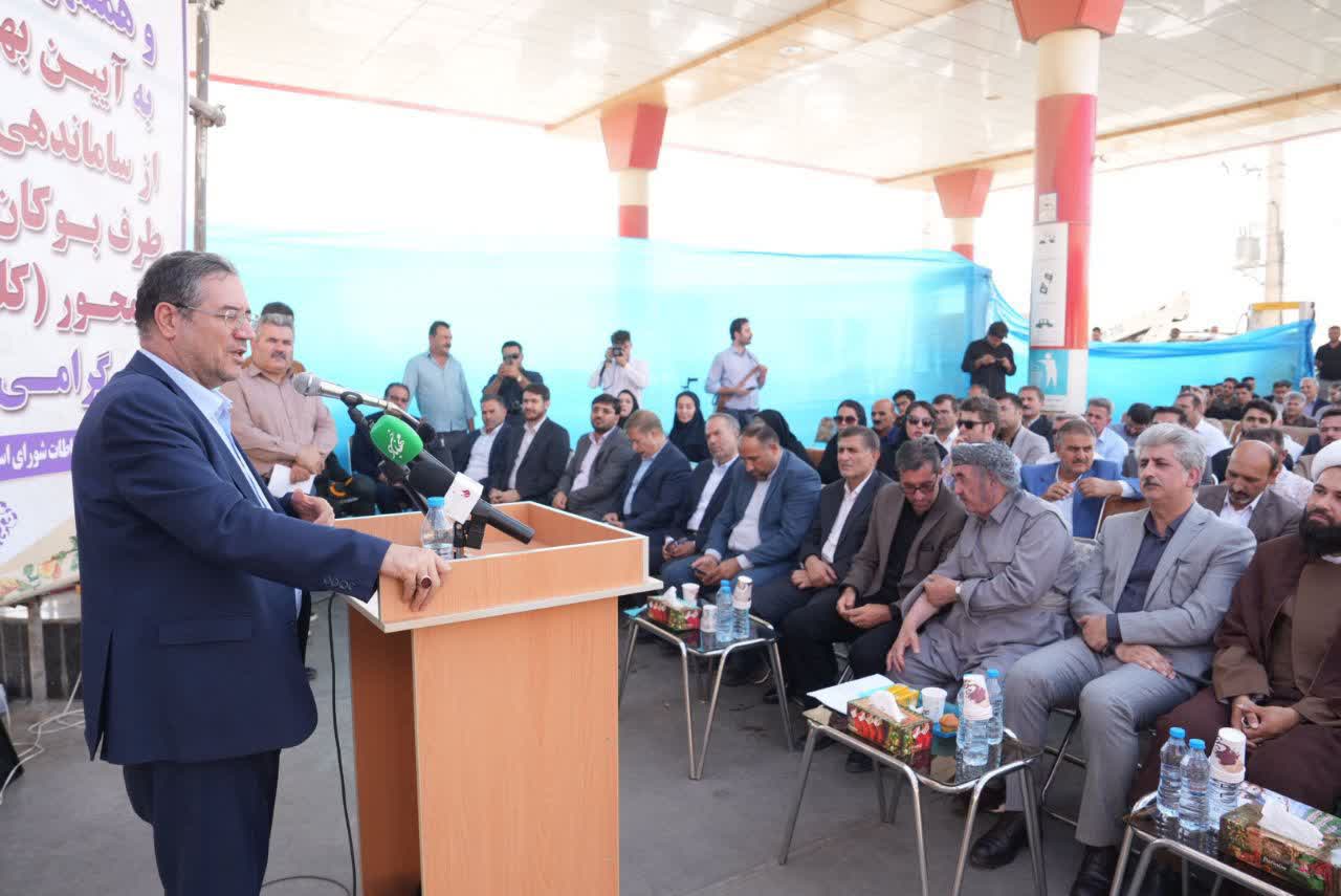 بهرهبرداری از پروژه ساماندهی ورودی شهر مهاباد از طرف بوکان و میاندوآب + تصاویر