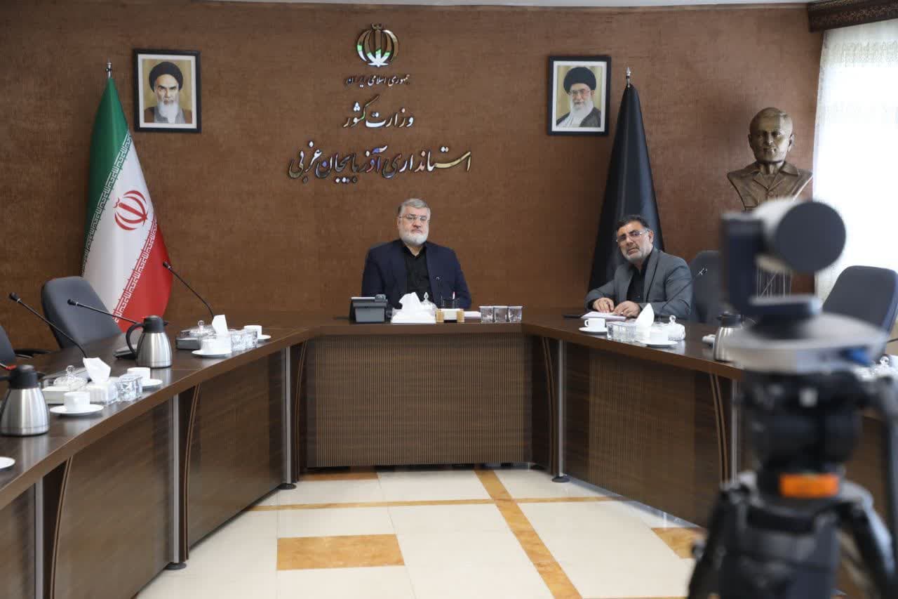 برقراری ارتباط برخط استاندار آذربایجانغربی با وزیر کشور با موضوع انتخابات چهاردهمین دوره ریاست جمهوری