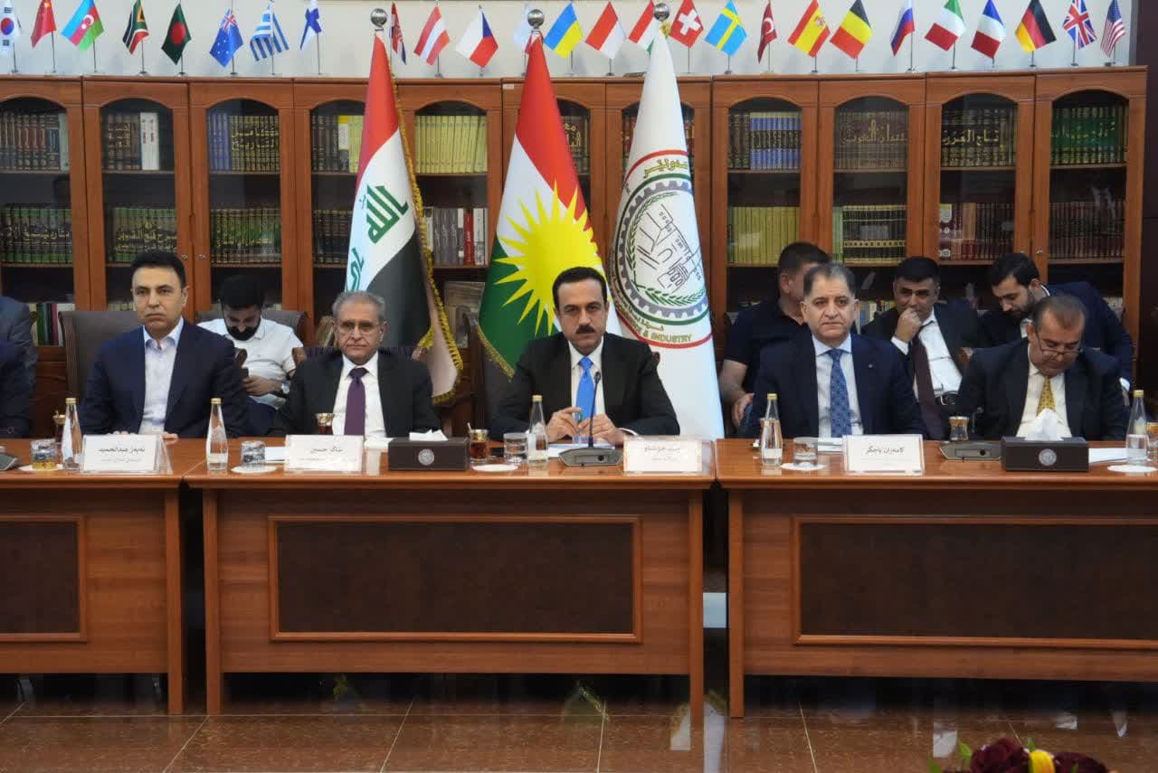 برگزاری نشست مشترک استاندار آذربایجانغربی با استاندار و هیئت رئیسه اتاق بازرگانی اربیل اقلیم کردستان عراق + تصاویر