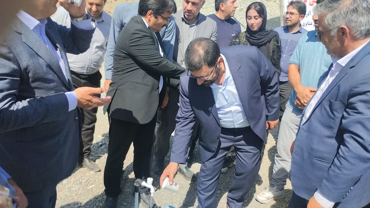 افتتاح پروژه آبرسانی به روستای حبشعلیا در بخش قطور شهرستان خوی + تصاویر