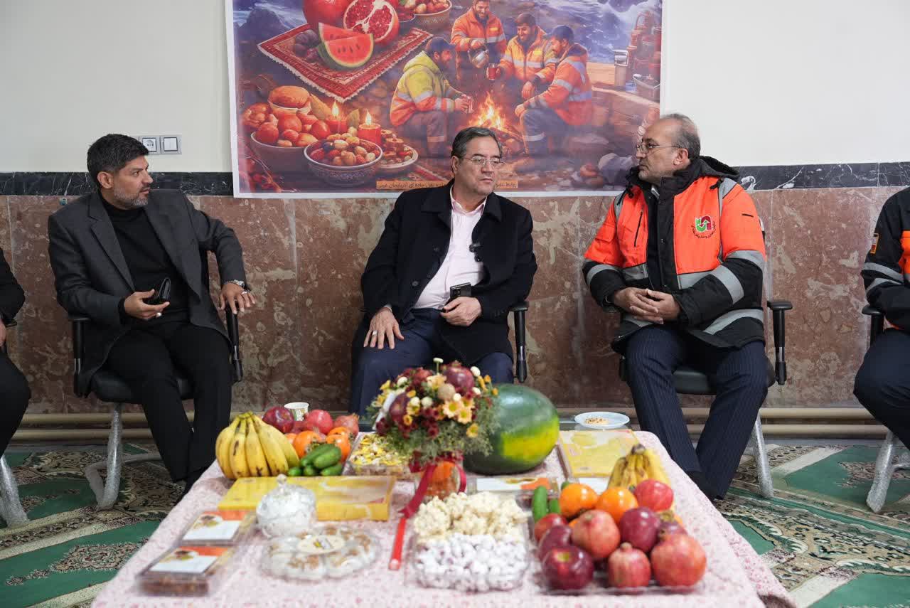 جشن شب یلدای استاندار آذربایجان‌غربی با راهداران + تصاویر