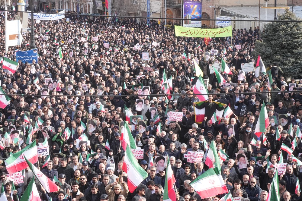 آلبوم تصویری / برگزاری تجمع مردم و مسئولان آذربایجان غربی برای محکومیت حوادث اخیر