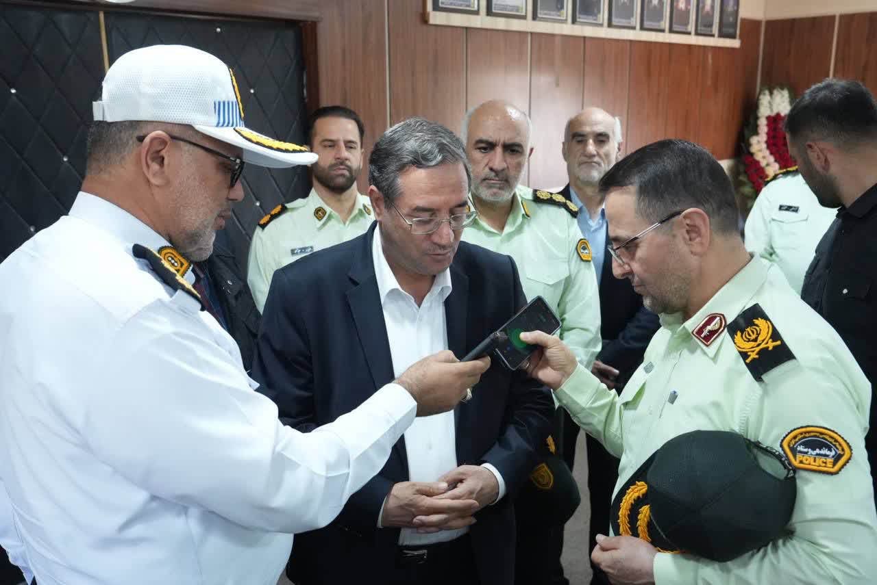 حضور استاندار آذربایجانغربی در فرماندهی انتظامی استان + تصاویر