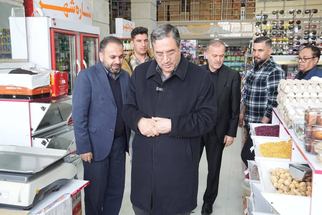 بازدید استاندار آذربایجان‌غربی از بازار شهرستان نقده + تصاویر